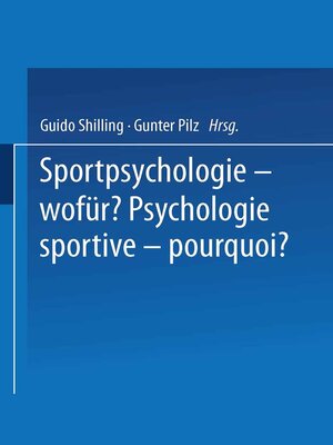 cover image of Sportpsychologie — wofür? / Psychologie sportive — pourquoi?